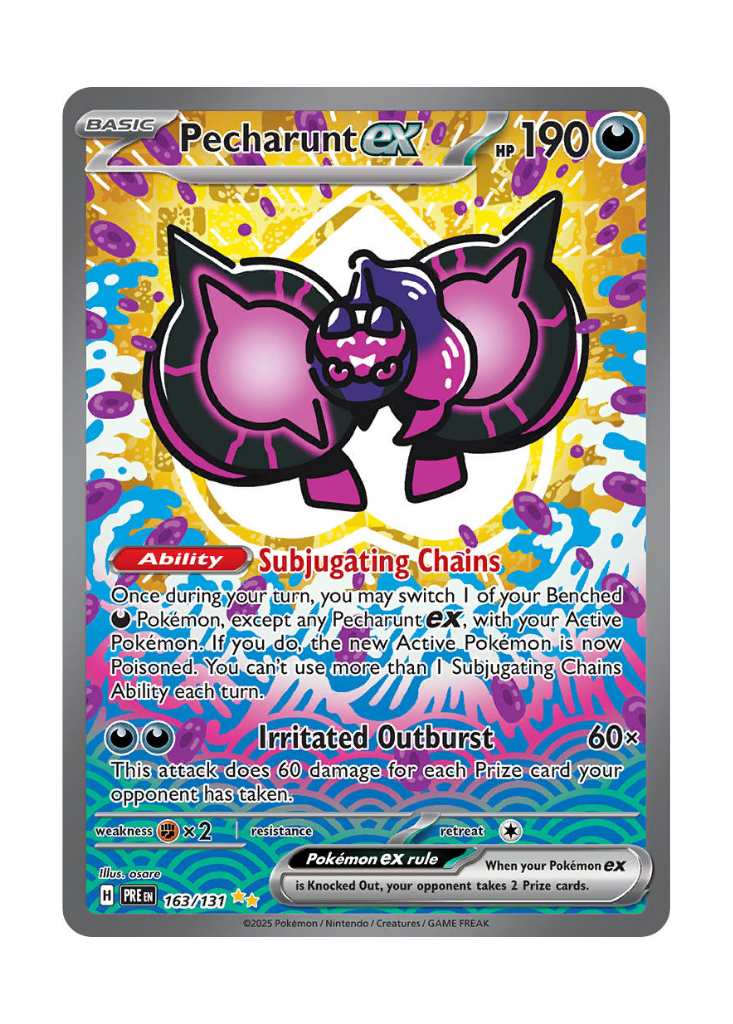 Prismatic Evolutions: Pecharunt ex Special Illustration Rare - 163/131