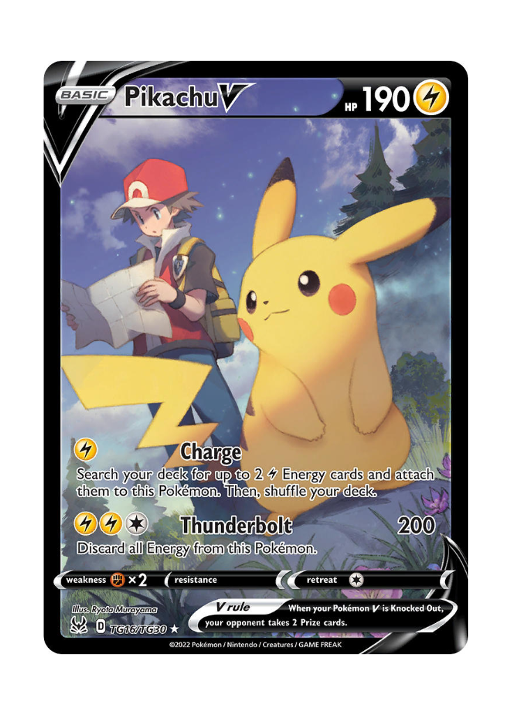 Lost Origin: Pikachu V Trainer Gallery - TG16/TG30