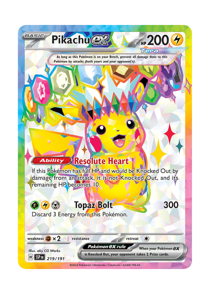 Surging Sparks: Pikachu ex Full Art - 219/191