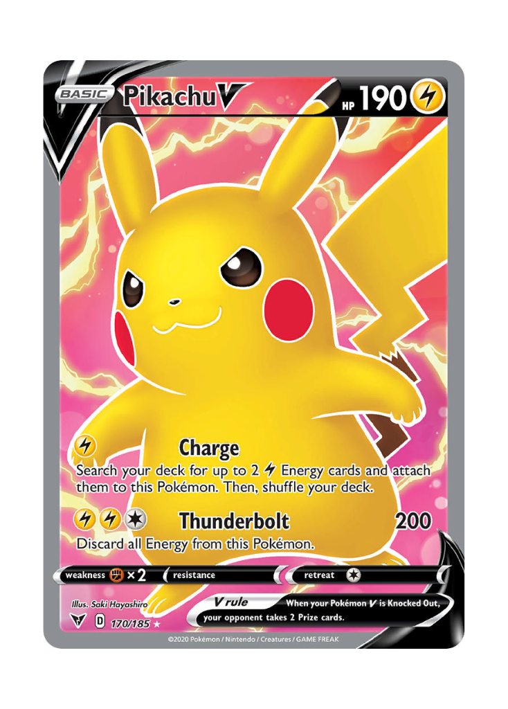 Vivid Voltage: Pikachu V Full Art - 170/185