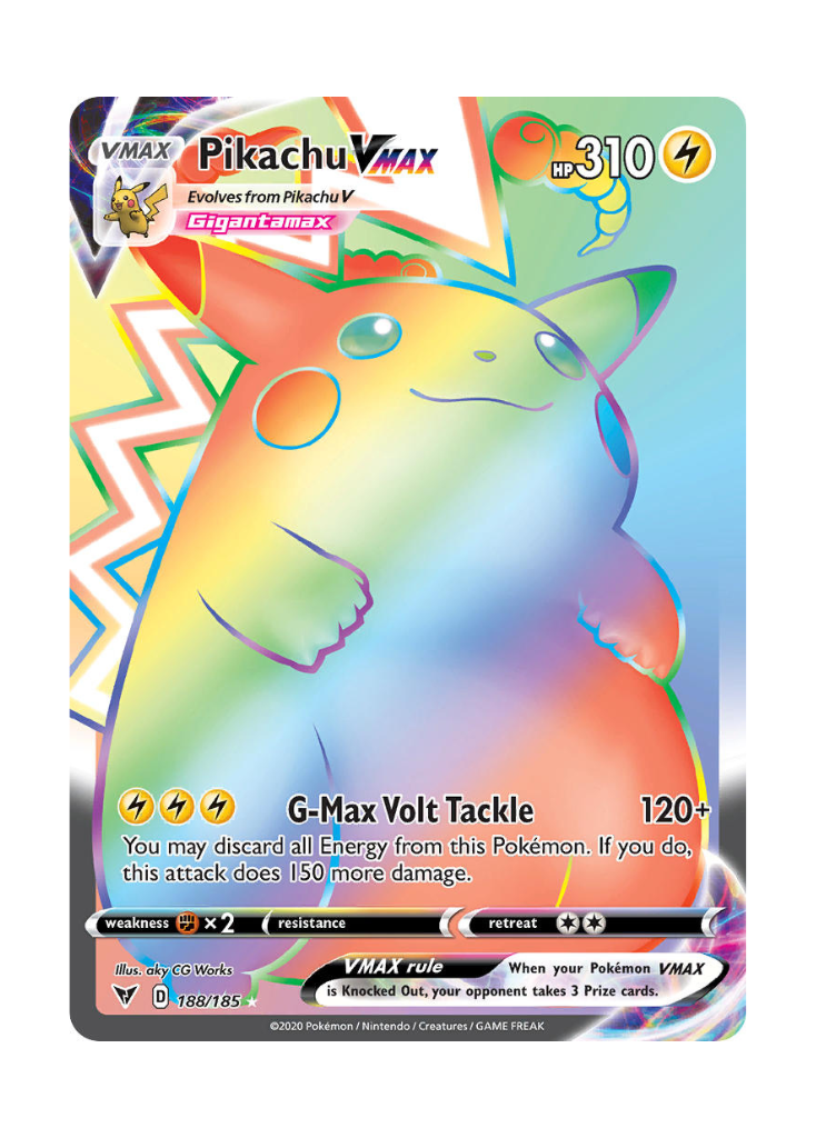 Vivid Voltage: Pikachu VMAX Rainbow Rare - 188/185