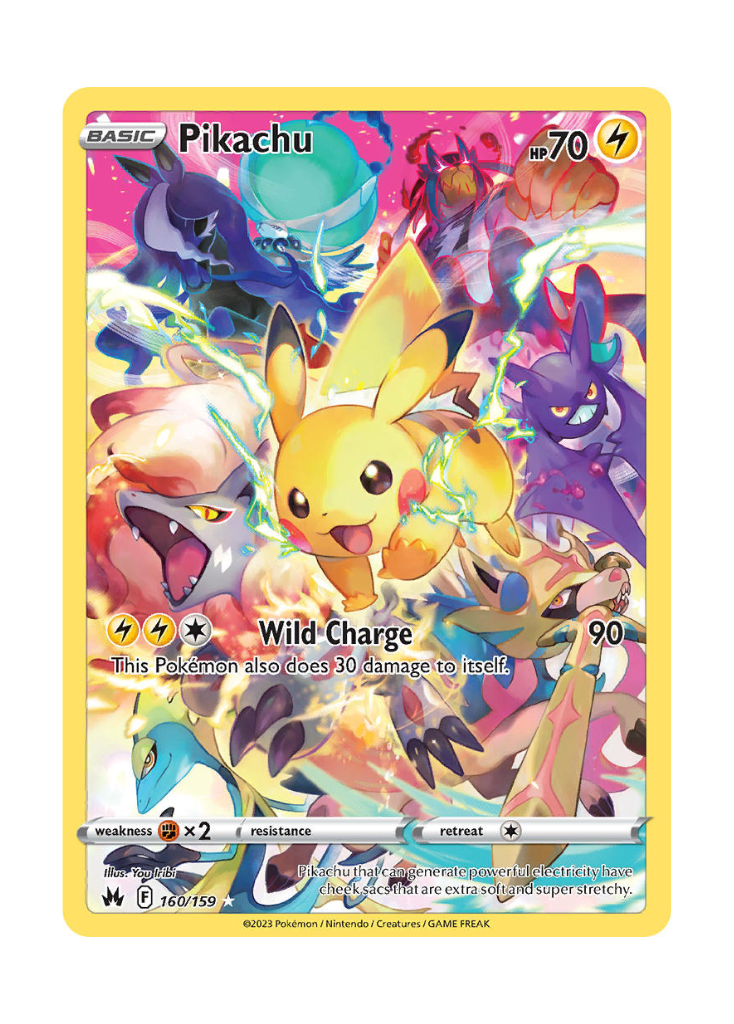 Crown Zenith: Pikachu Secret Rare - 160/159