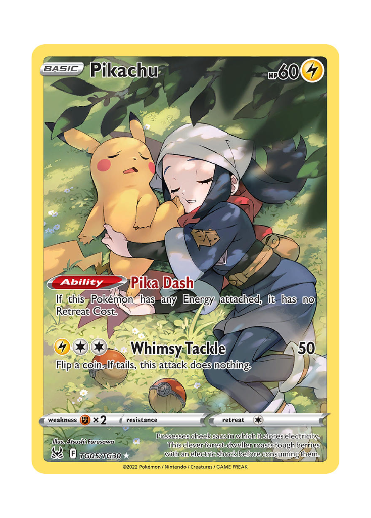 Lost Origin: Pikachu Trainer Gallery - TG05/TG30