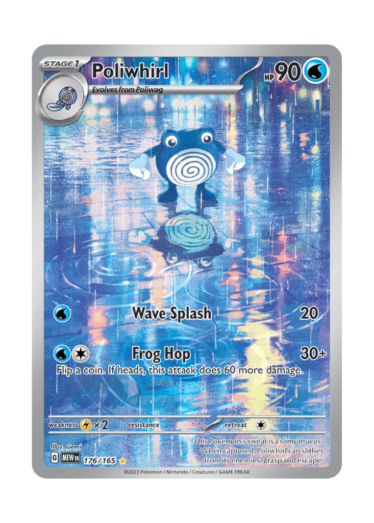 Scarlet & Violet 151: Poliwhirl Illustration Rare - 176/165