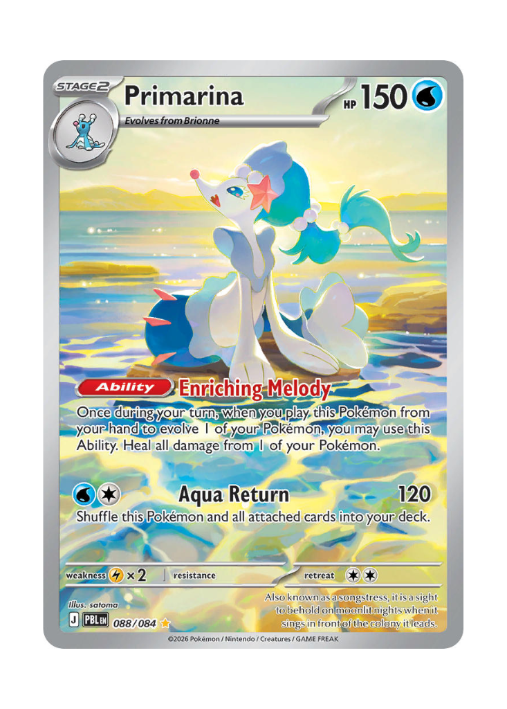 Pitch Black: Primarina Illustration Rare - 088/084