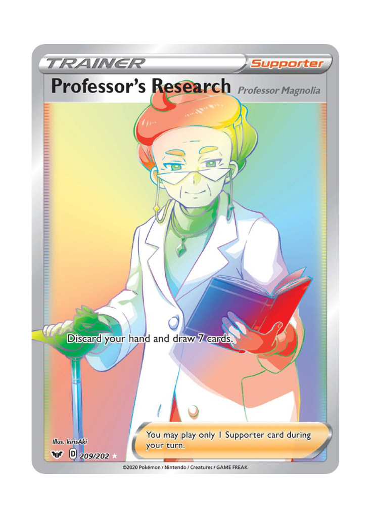 Sword & Shield: Professor's Research (Professor Magnolia) Rainbow Rare - 209/202
