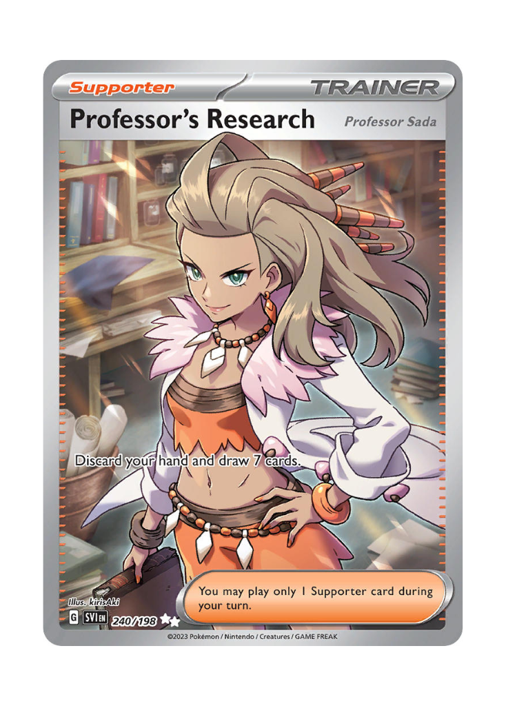 Scarlet & Violet: Professor's Research (Professor Sada) Full Art - 240/198