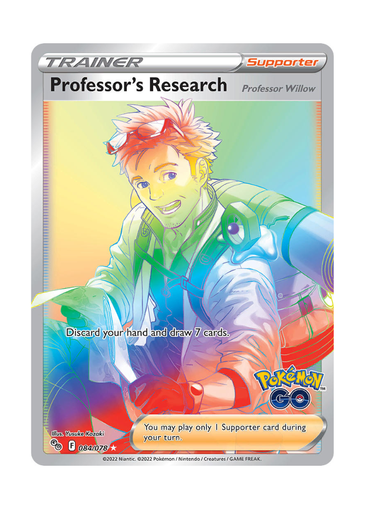 Pokémon GO: Professor's Research (Professor Willow) Rainbow Rare - 084/078