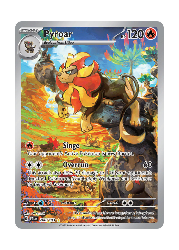Paldea Evolved: Pyroar Illustration Rare - 200/193