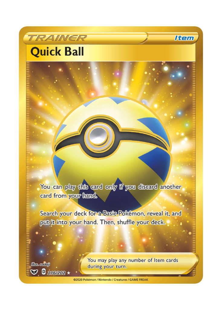 Sword & Shield: Quick Ball Secret Rare - 216/202