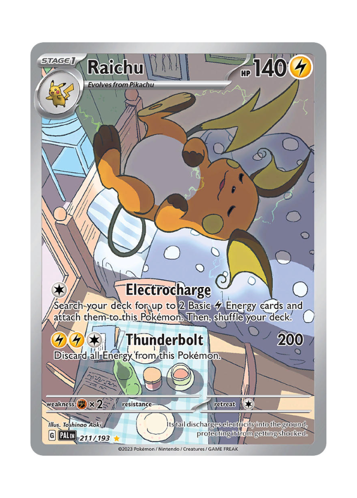 Paldea Evolved: Raichu Illustration Rare - 211/193