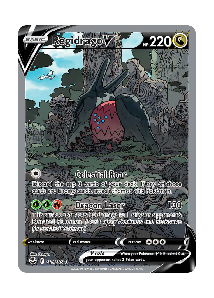 Silver Tempest: Regidrago V Alternate Full Art - 184/195 ATP Gaming LLC Silver Tempest: Regidrago V Alternate Full Art - 184/195 ATP Gaming LLC