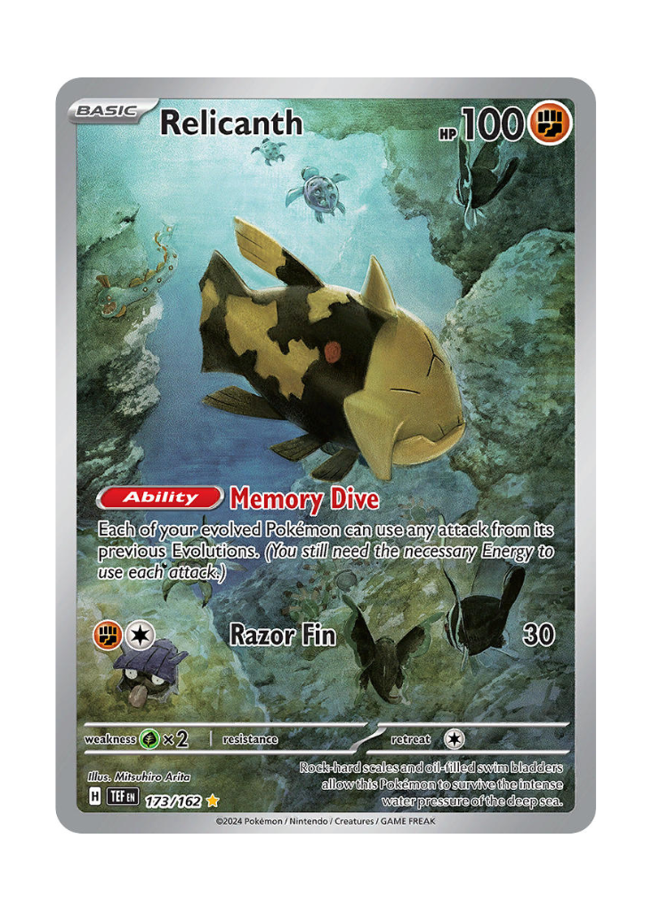 Temporal Forces: Relicanth Illustration Rare - 173/162