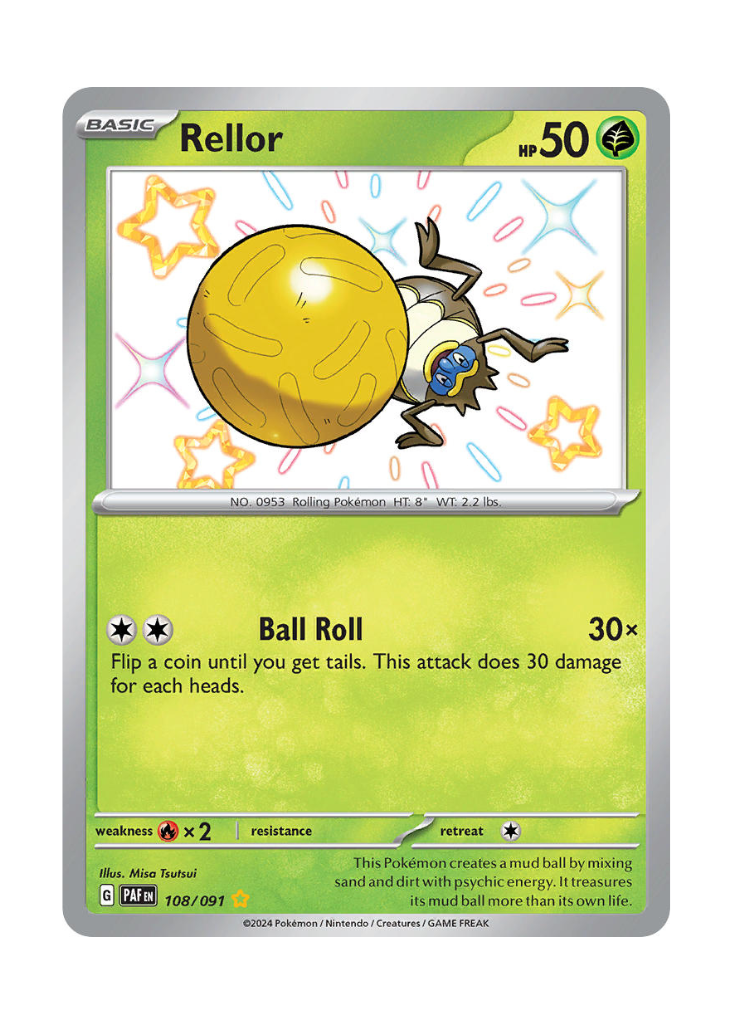 Paldean Fates: Rellor Shiny Rare - 108/091