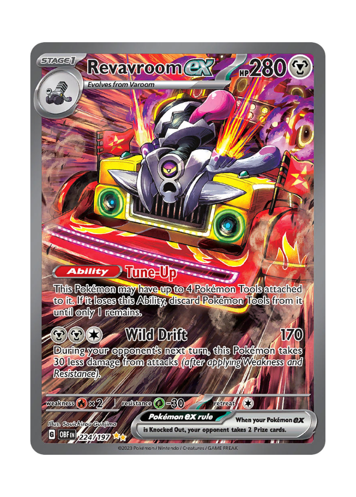 Obsidian Flames: Revavroom ex Special Illustration Rare - 224/197