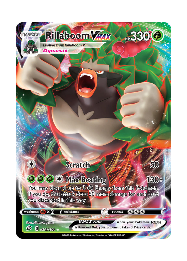 Rebel Clash: Rillaboom VMAX Full Art - 018/192