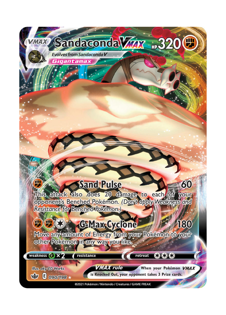 Chilling Reign: Sandaconda VMAX Full Art - 090/198 ATP Gaming LLC Chilling Reign: Sandaconda VMAX Full Art - 090/198 ATP Gaming LLC