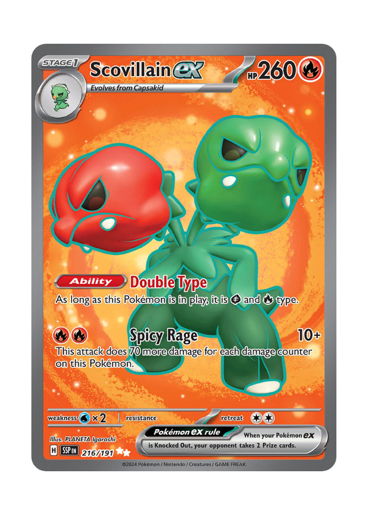 Surging Sparks: Scovillain ex Full Art - 216/191