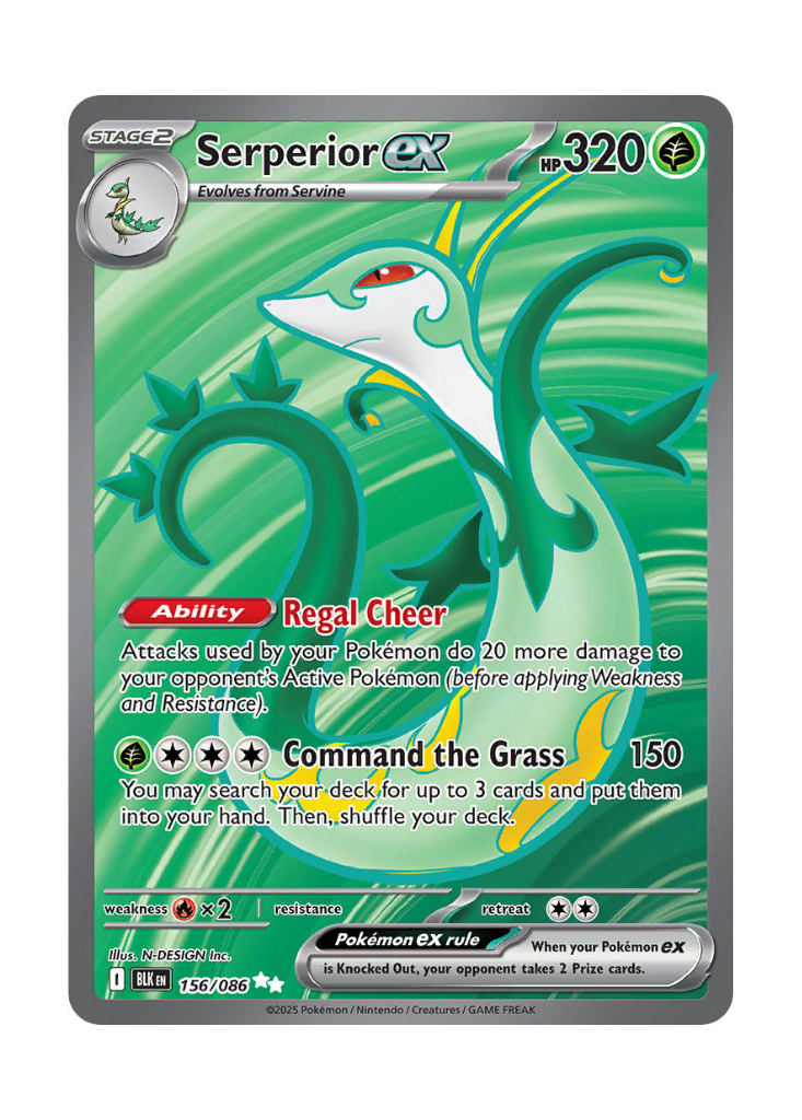 Black Bolt: Serperior ex Full Art - 156/086