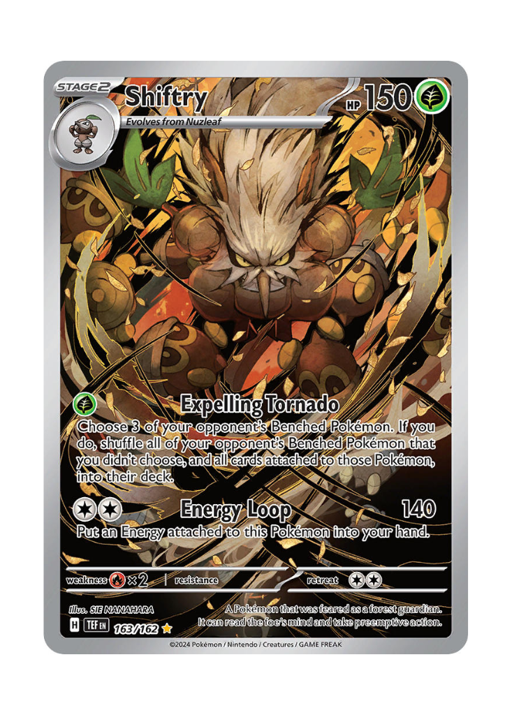 Temporal Forces: Shiftry Illustration Rare - 163/162