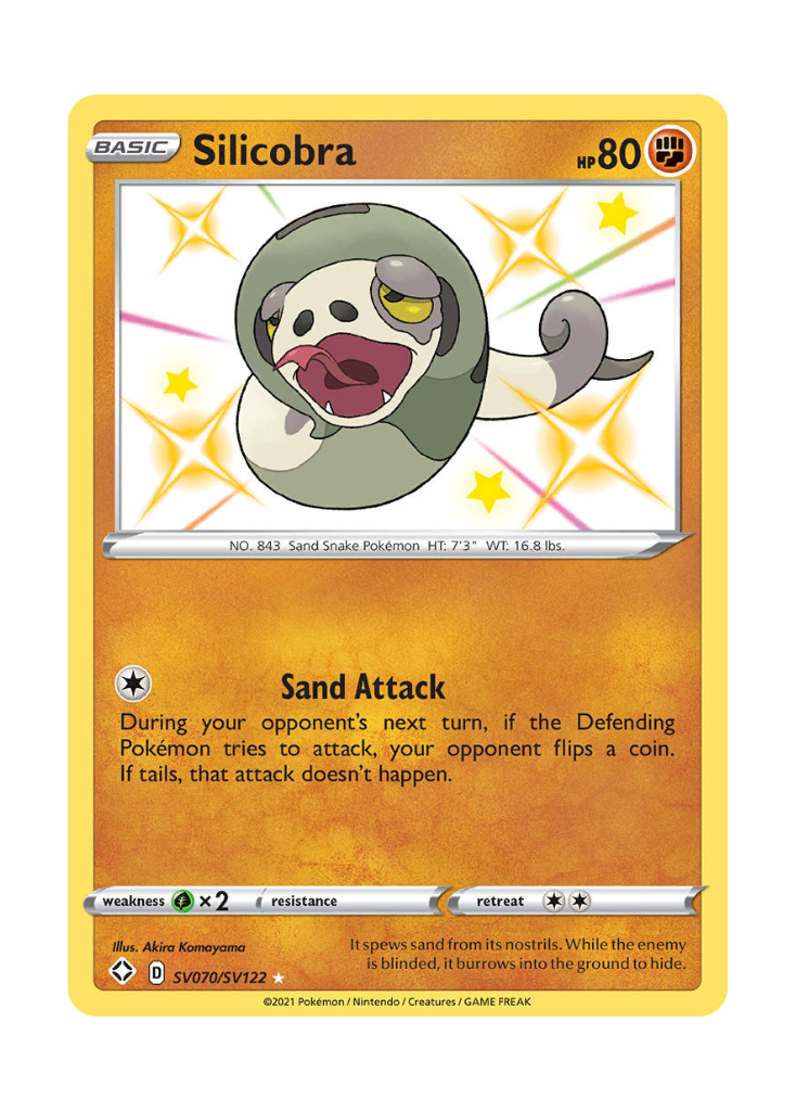Shining Fates: Silicobra Shiny Rare - SV070/SV122