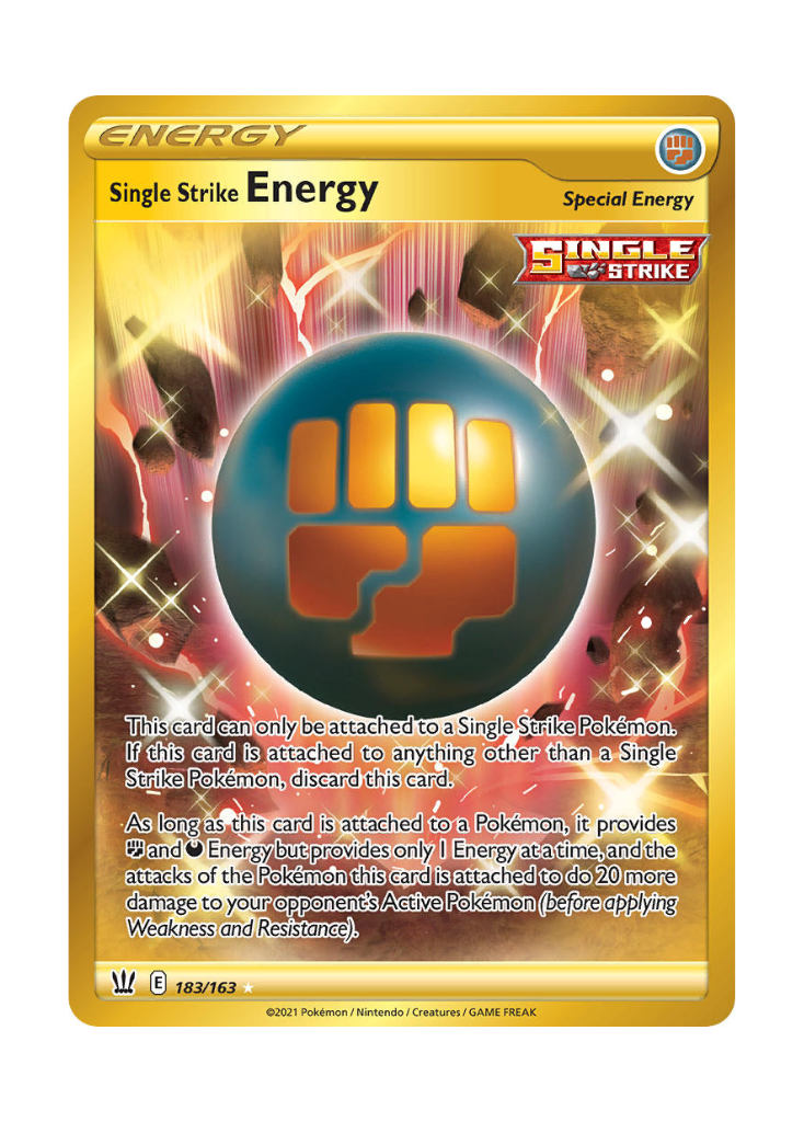 Battle Styles: Single Strike Energy Secret Rare - 183/163