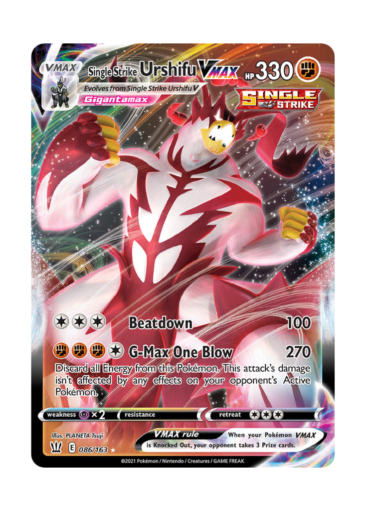 Battle Styles: Single Strike Urshifu VMAX Full Art - 086/163