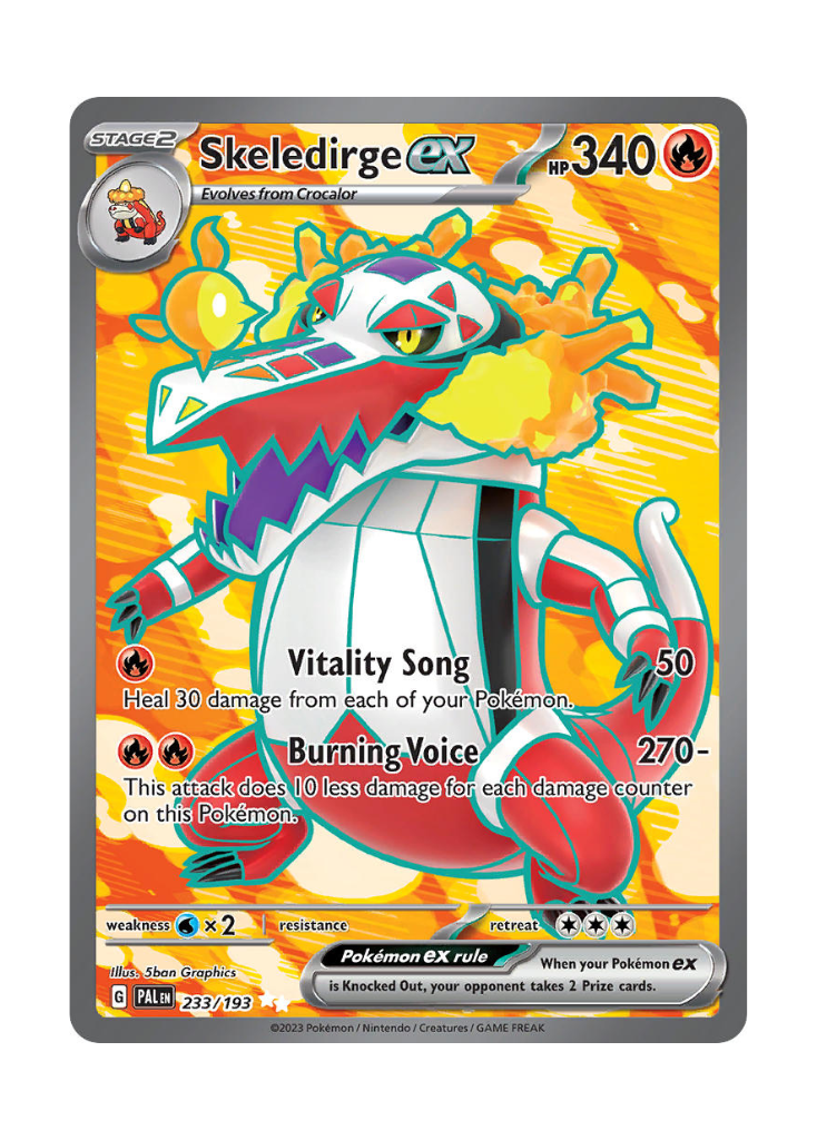 Paldea Evolved: Skeledirge ex Full Art - 233/193