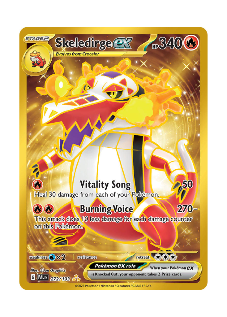 Paldea Evolved: Skeledirge ex Hyper Rare - 272/193