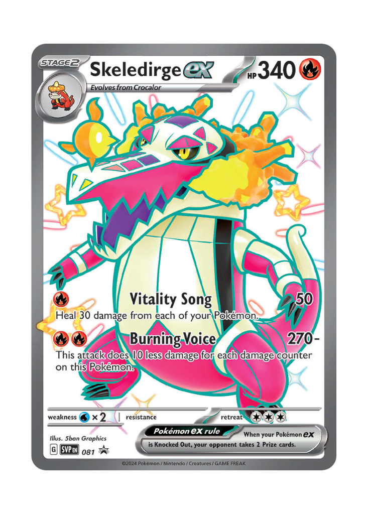 Scarlet & Violet Promos: Skeledirge ex - 081