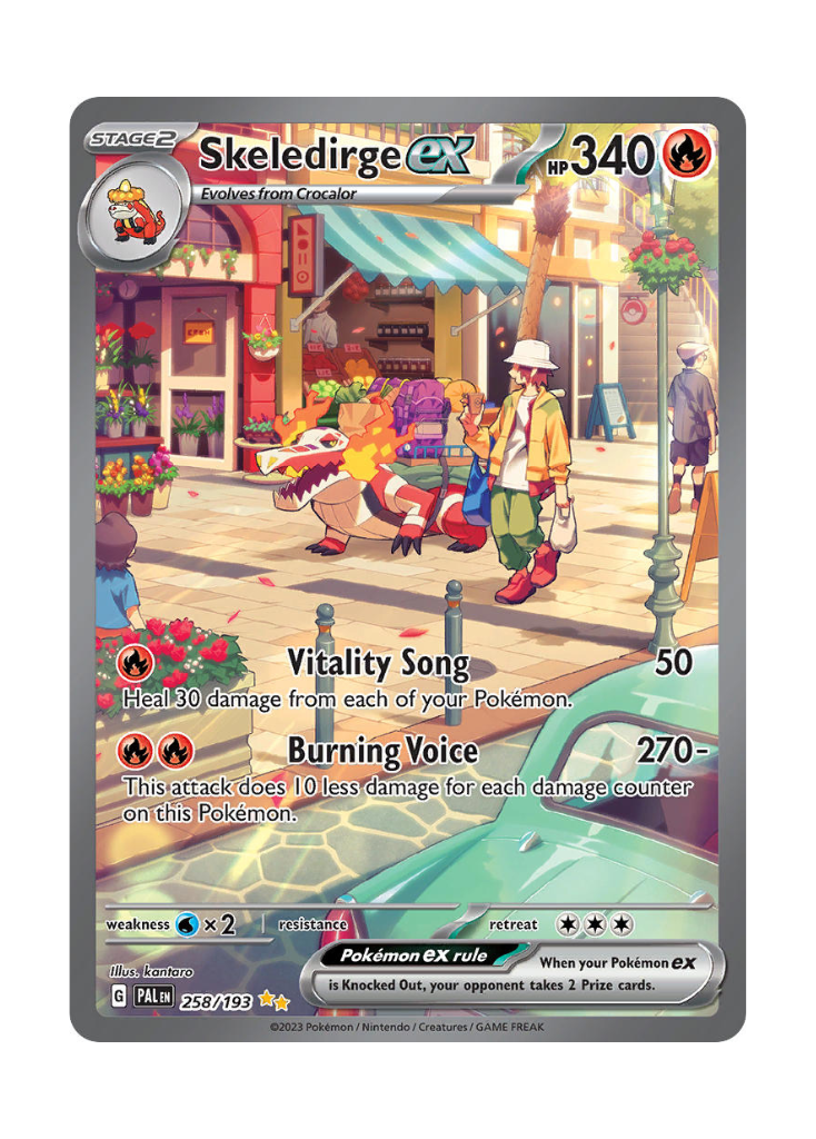 Paldea Evolved: Skeledirge ex Special Illustration Rare - 258/193