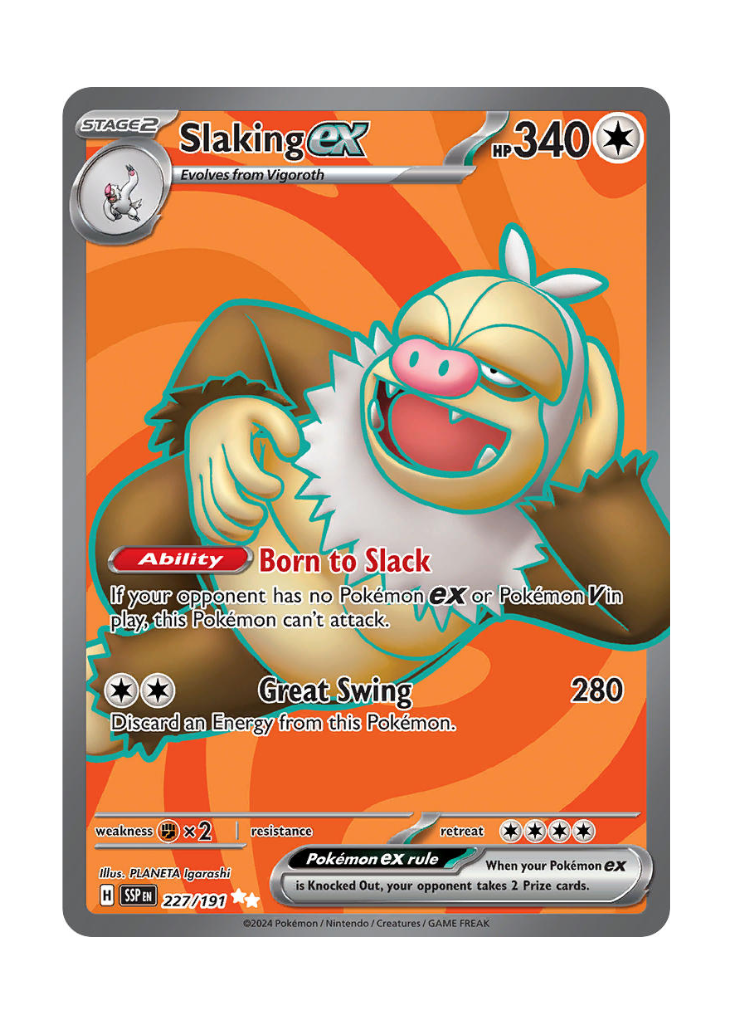 Surging Sparks: Slaking ex Full Art - 227/191