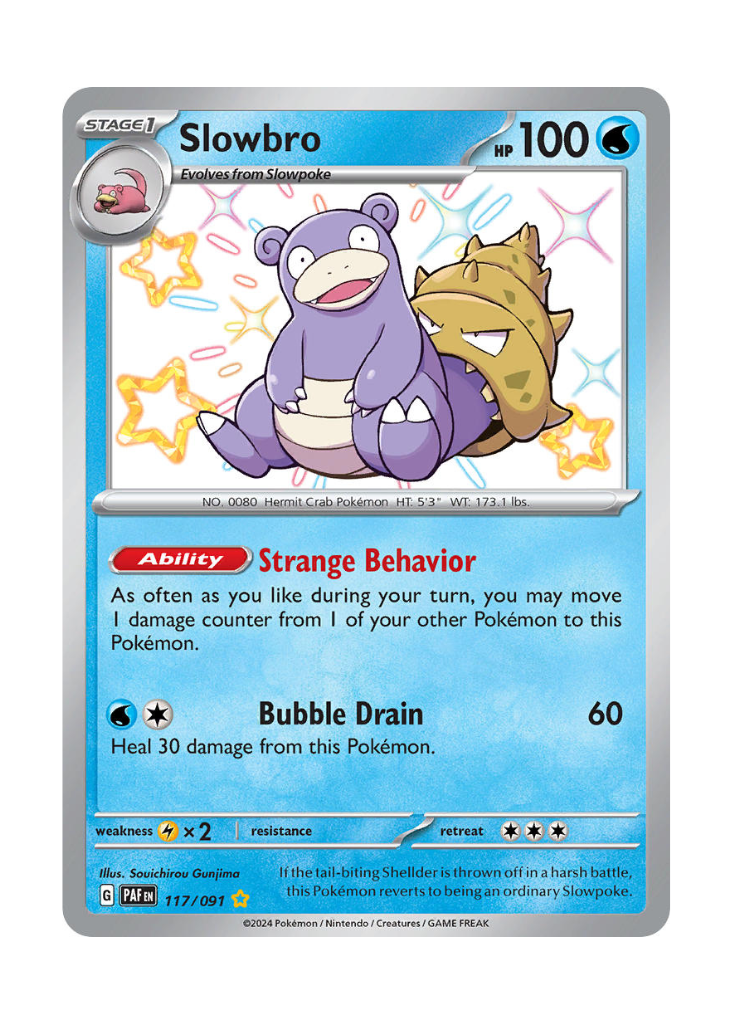 Paldean Fates: Slowbro Shiny Rare - 117/091