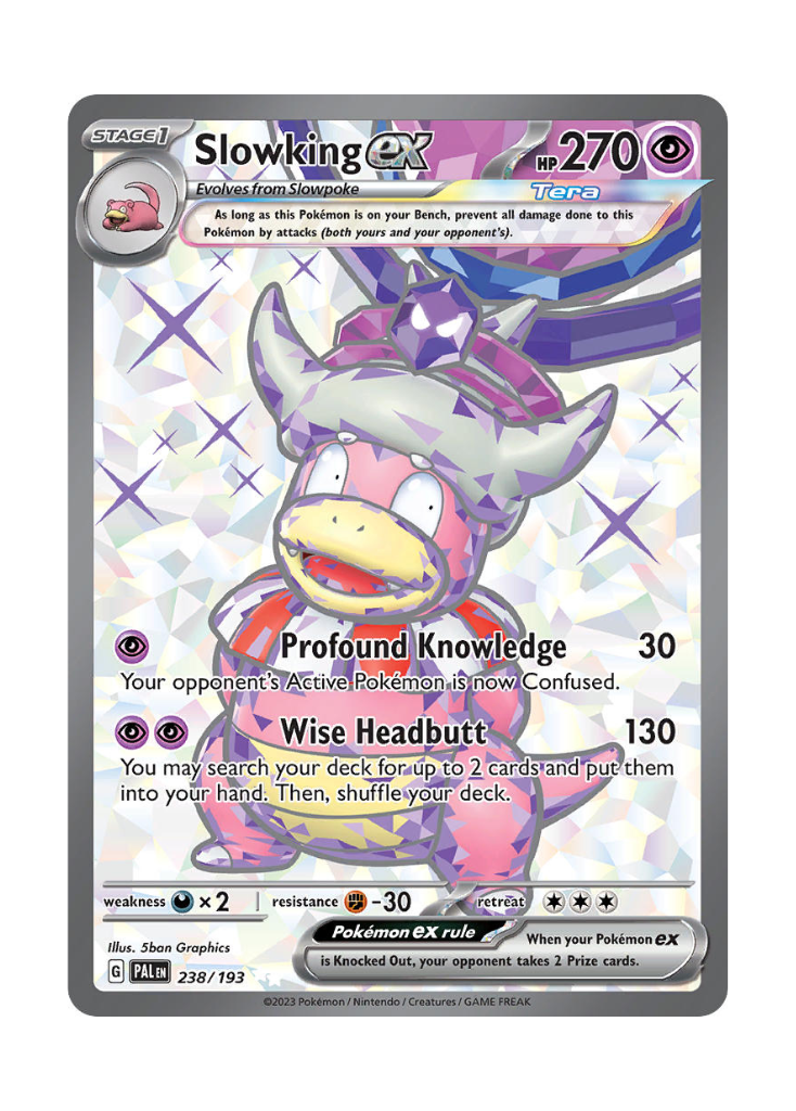 Paldea Evolved: Slowking ex Full Art - 238/193