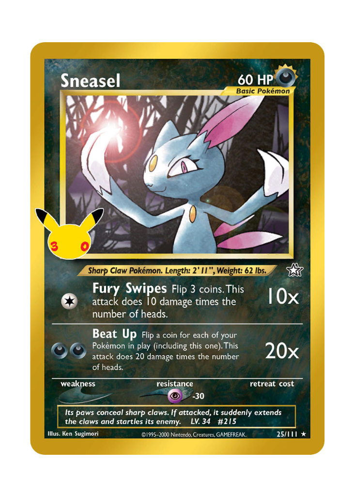 30th Celebration: Sneasel Classic Collection - 25/111