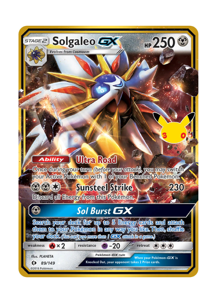 30th Celebration: Solgaleo GX Classic Collection - 89/149