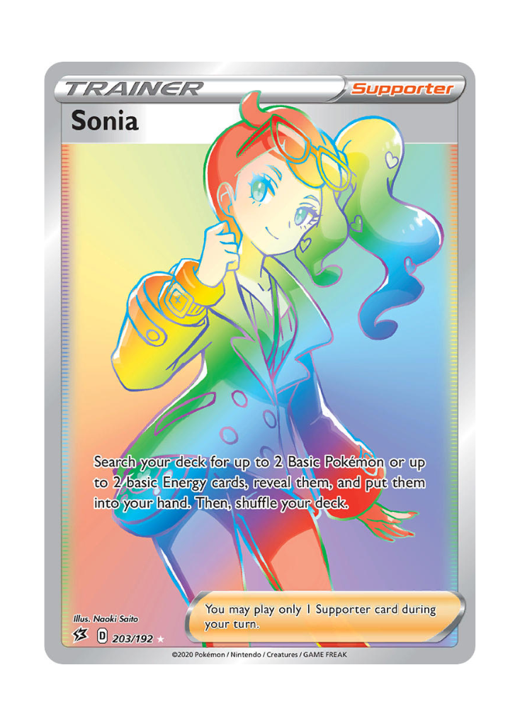 Rebel Clash: Sonia Rainbow Rare - 203/192