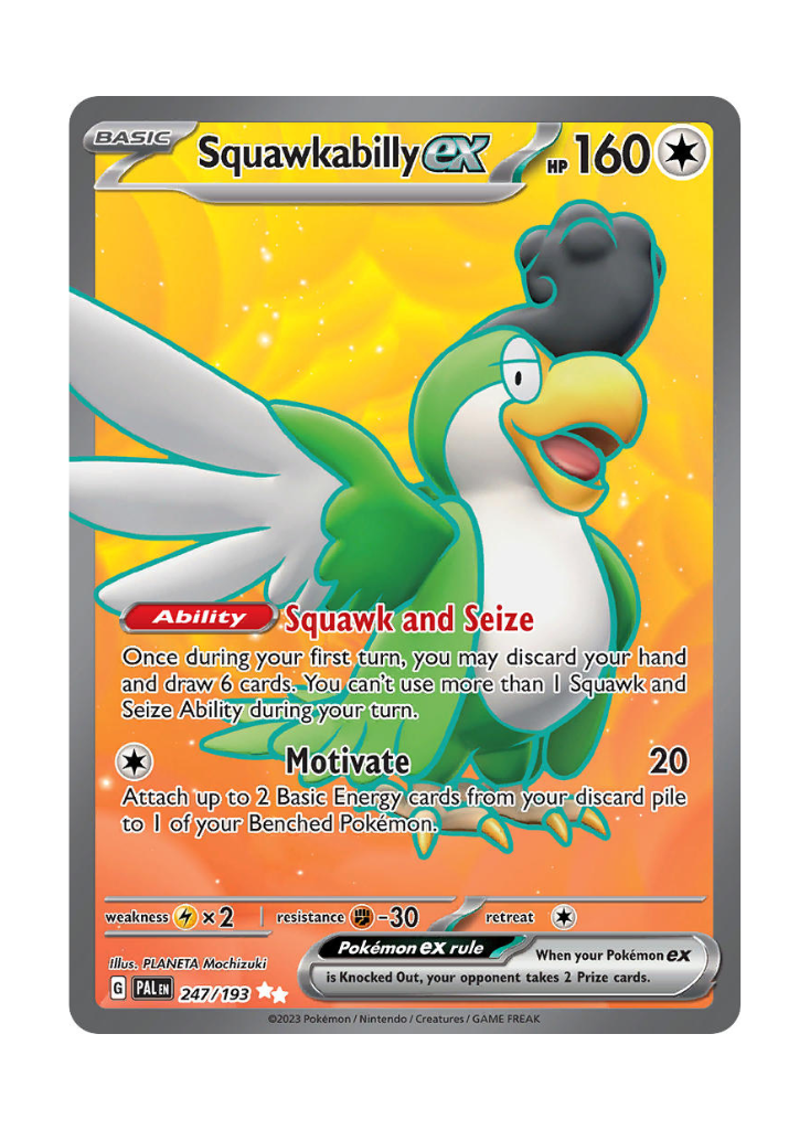 Paldea Evolved: Squawkabilly ex Full Art - 247/193