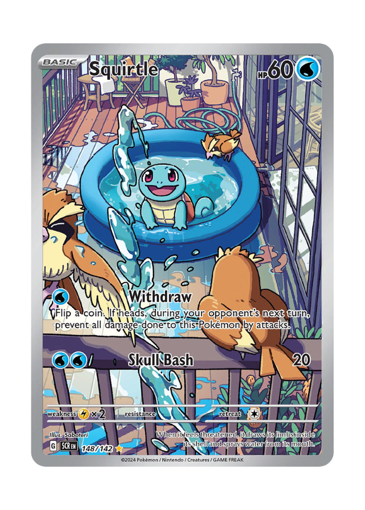 Stellar Crown: Squirtle Illustration Rare - 148/142