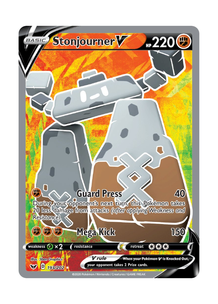 Sword & Shield: Stonjourner V Full Art - 193/202