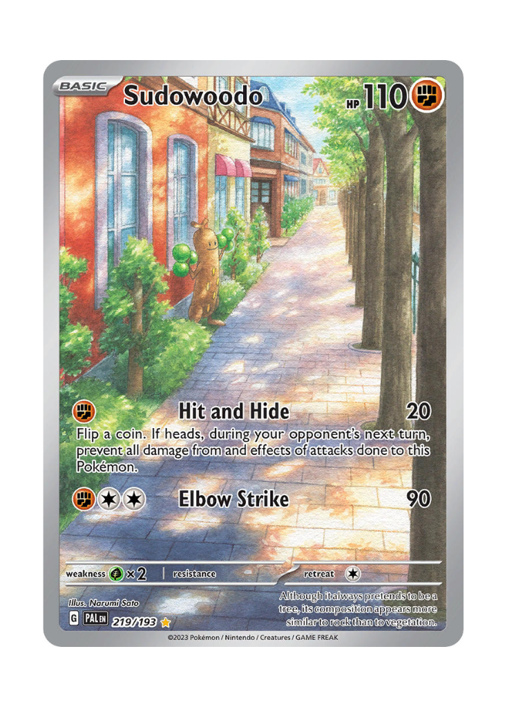 Paldea Evolved: Sudowoodo Illustration Rare - 219/193