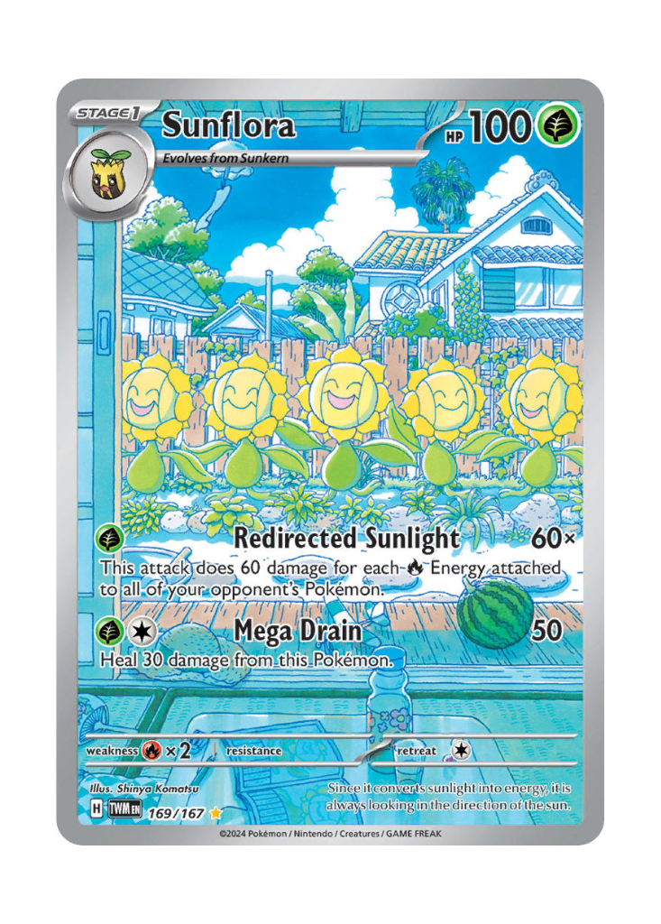Twilight Masquerade: Sunflora Illustration Rare - 169/167
