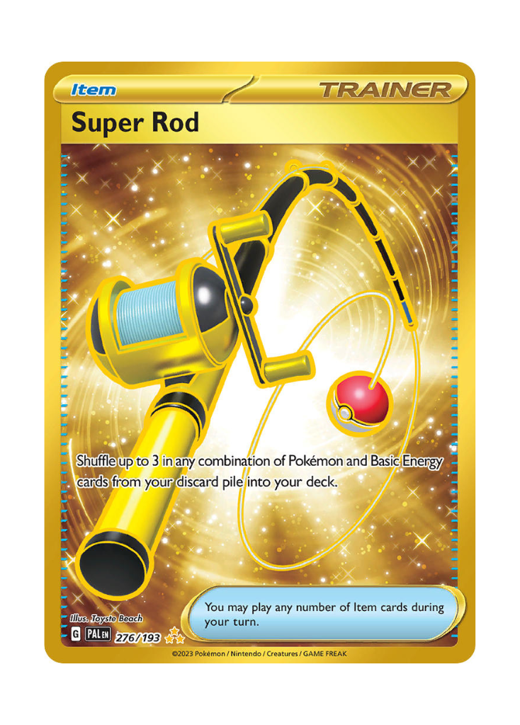 Paldea Evolved: Super Rod Hyper Rare - 276/193 ATP Gaming LLC Paldea Evolved: Super Rod Hyper Rare - 276/193 ATP Gaming LLC
