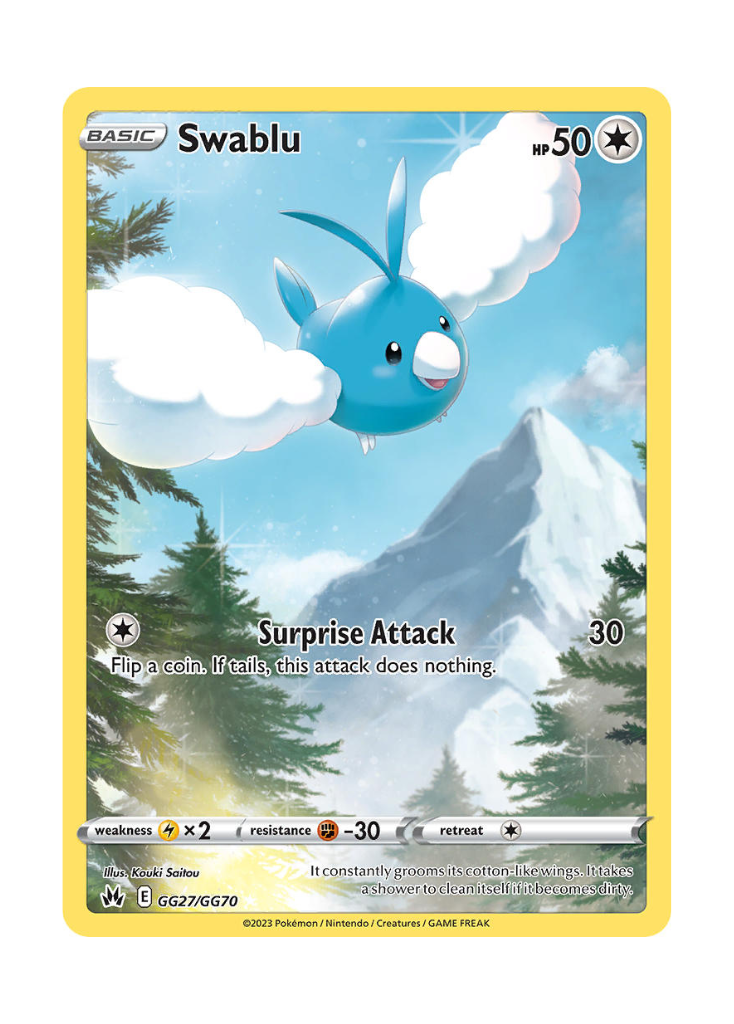 Crown Zenith: Swablu Galarian Gallery - GG27/GG70