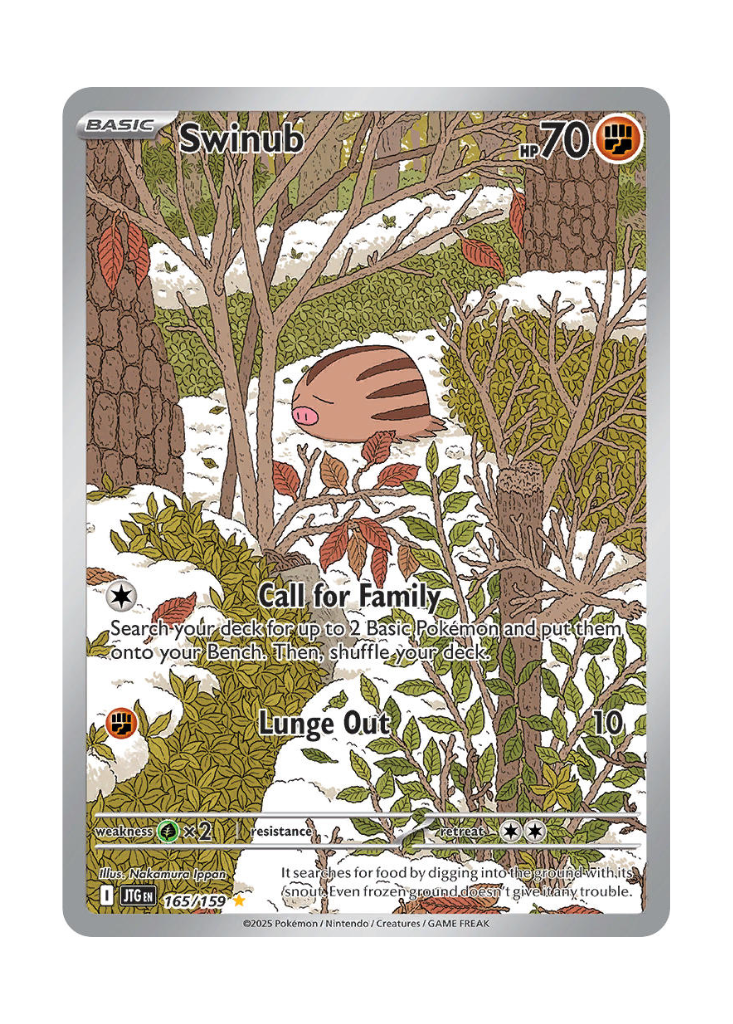 Journey Together: Swinub Illustration Rare - 165/159