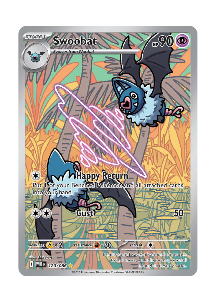 White Flare: Swoobat Illustration Rare - 120/086