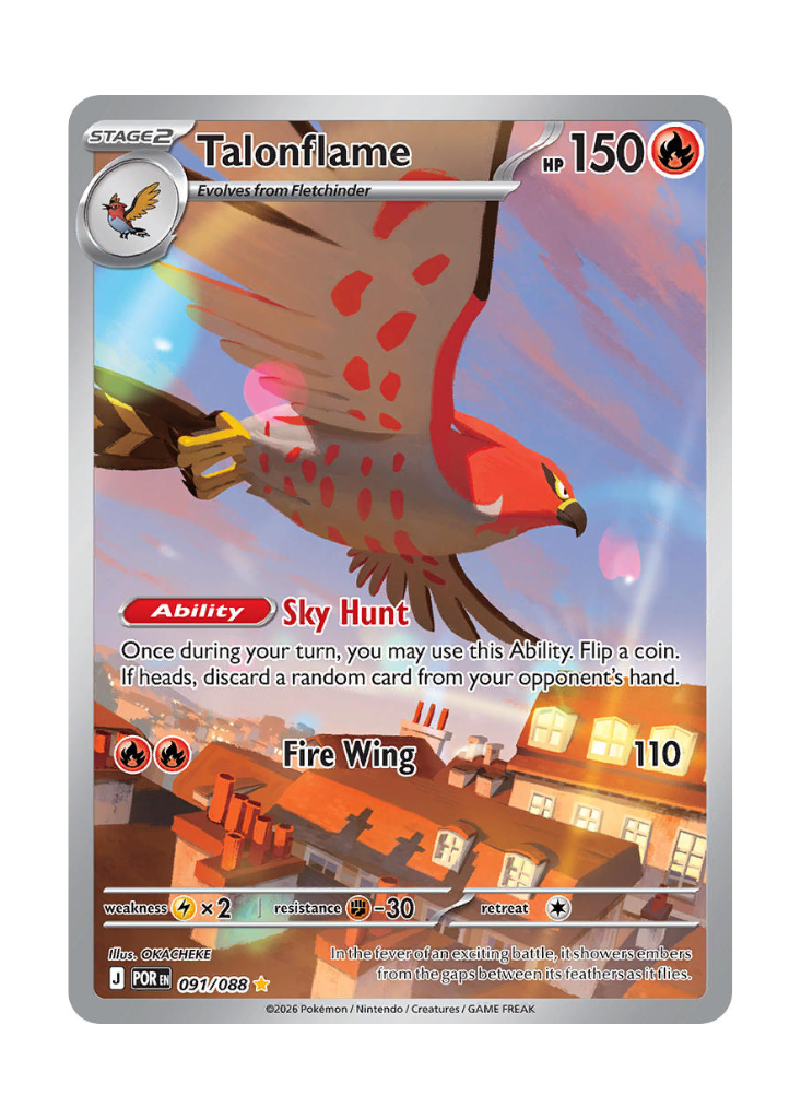 Perfect Order: Talonflame Illustration Rare - 091/088