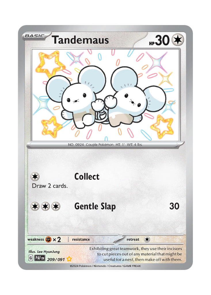 Paldean Fates: Tandemaus Shiny Rare - 209/091