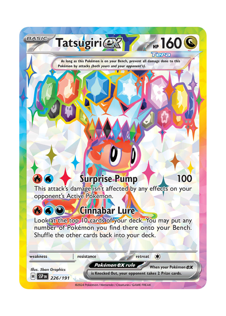 Surging Sparks: Tatsugiri ex Full Art - 226/191
