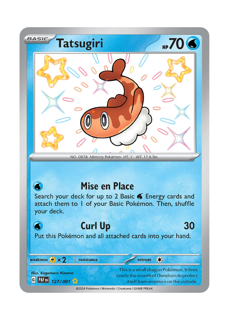 Paldean Fates: Tatsugiri Shiny Rare - 127/091